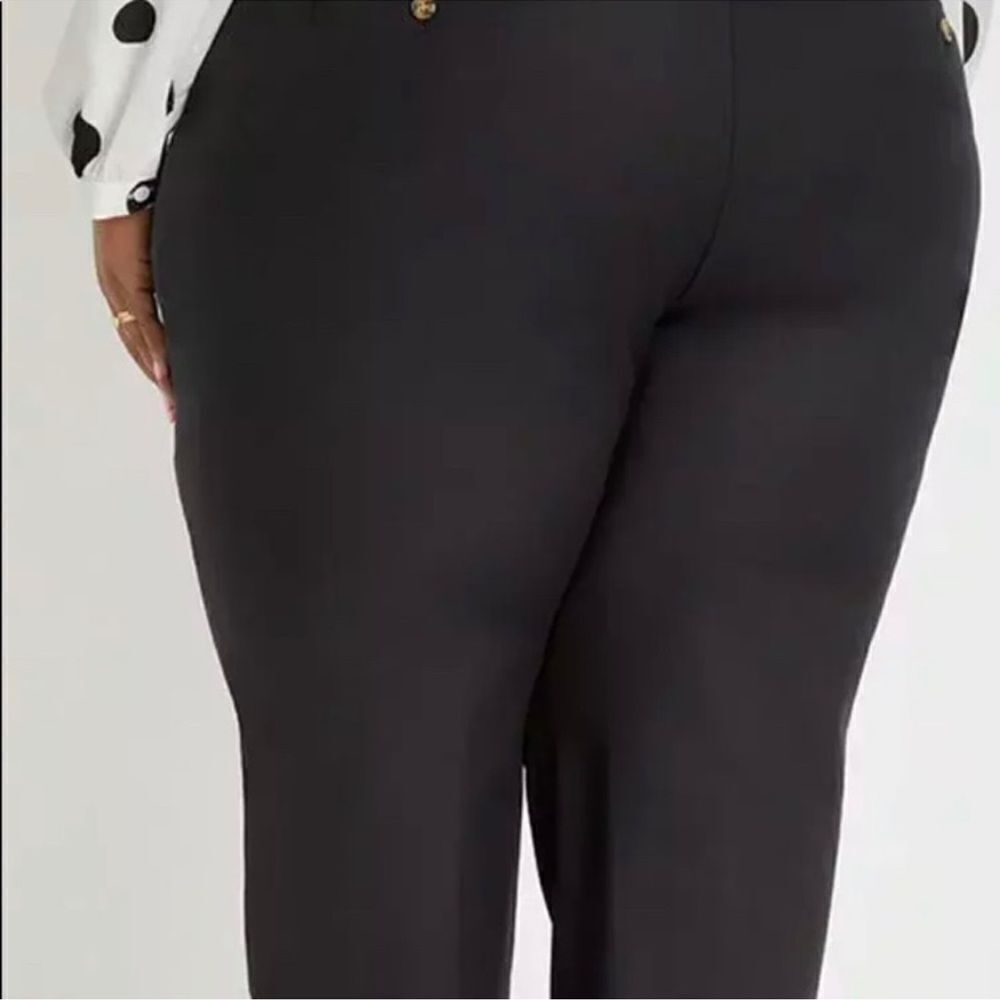Eloquii Kady Double Weave Pant Viola Fit - Picture 2 of 5